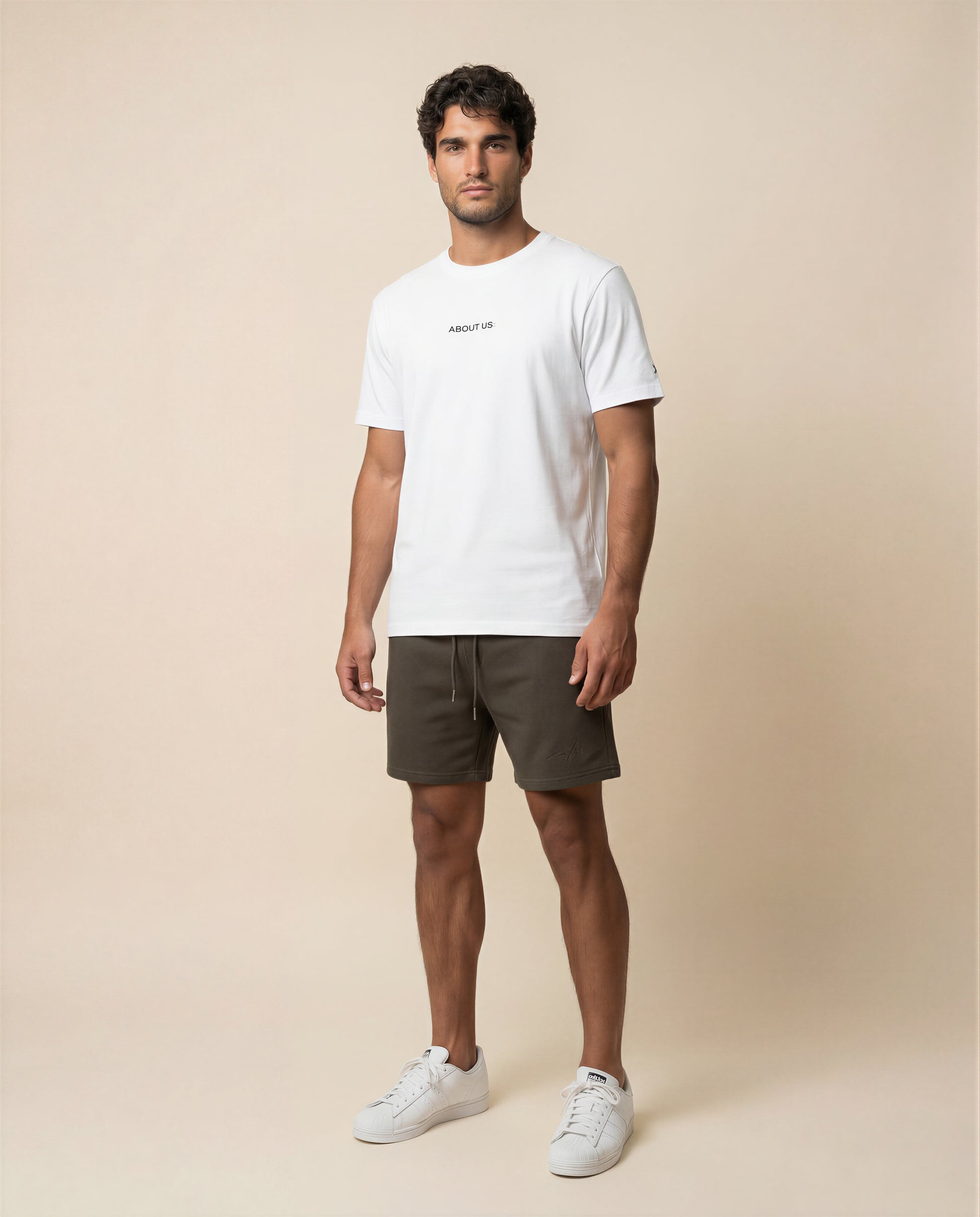 About Us - Oversized ABOUT US Word Logo T Shirt