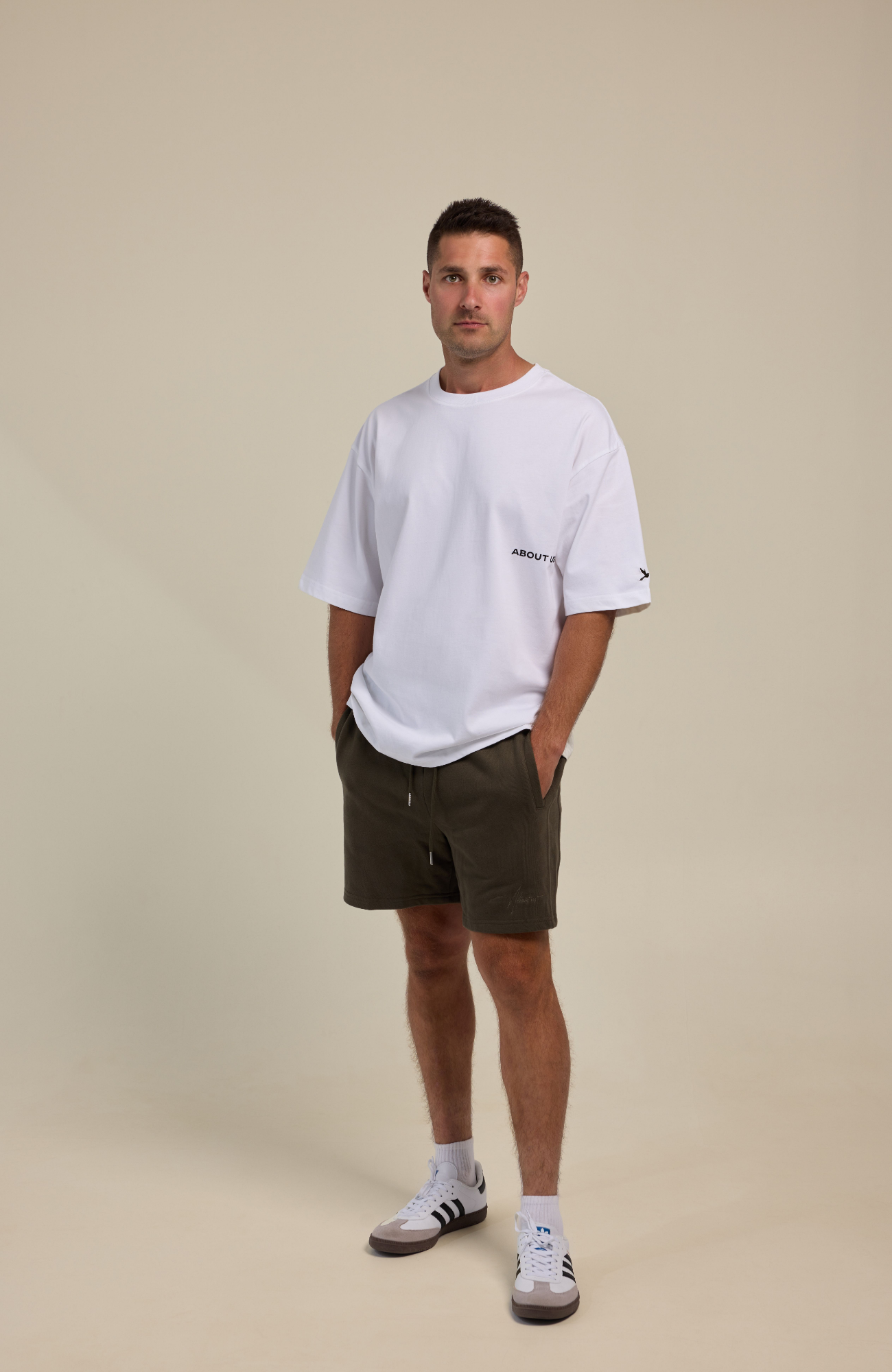 About Us The Next Chapter Oversized T-Shirt — Navy colourway, streetwear heavyweight tee