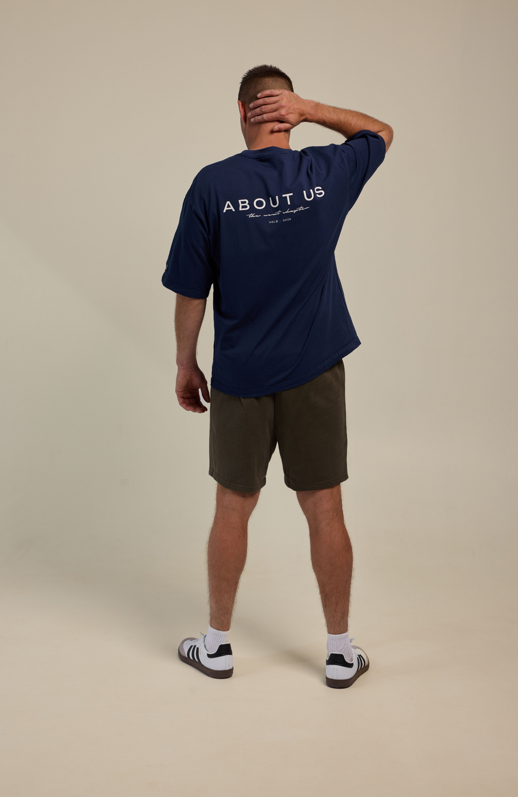 About Us The Next Chapter Oversized T-Shirt — 260gsm 100% cotton, front view
