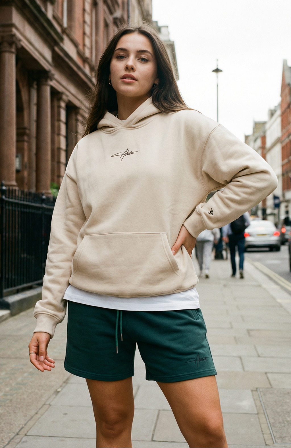 About Us Elements Mixed Hoodie and Jogger Set — mix any hoodie and shorts colourway, 460gsm cotton