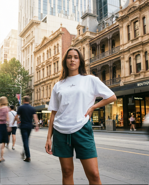 About Us - Oversized Signature Logo T Shirt