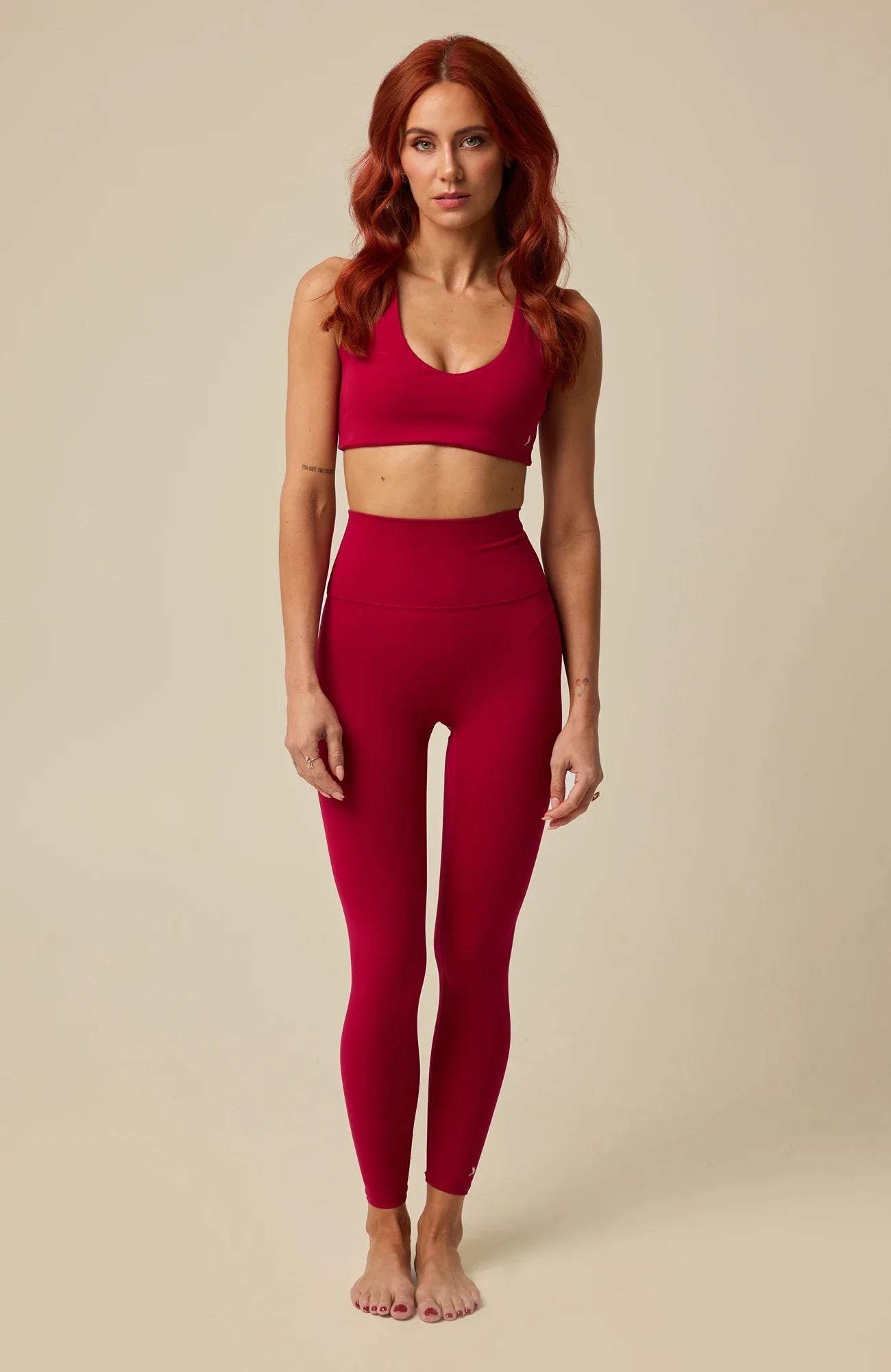 Bloom Ember bra and leggings set — front