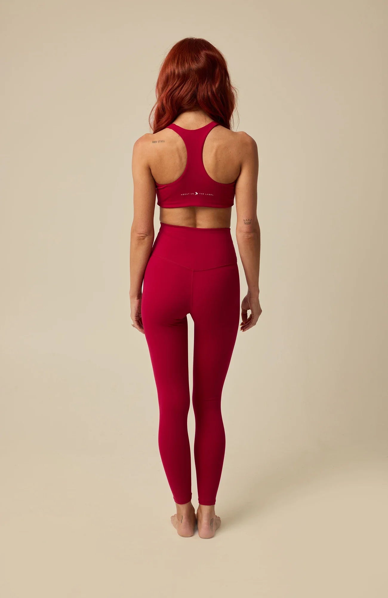 Bloom Ember bra and leggings set — back