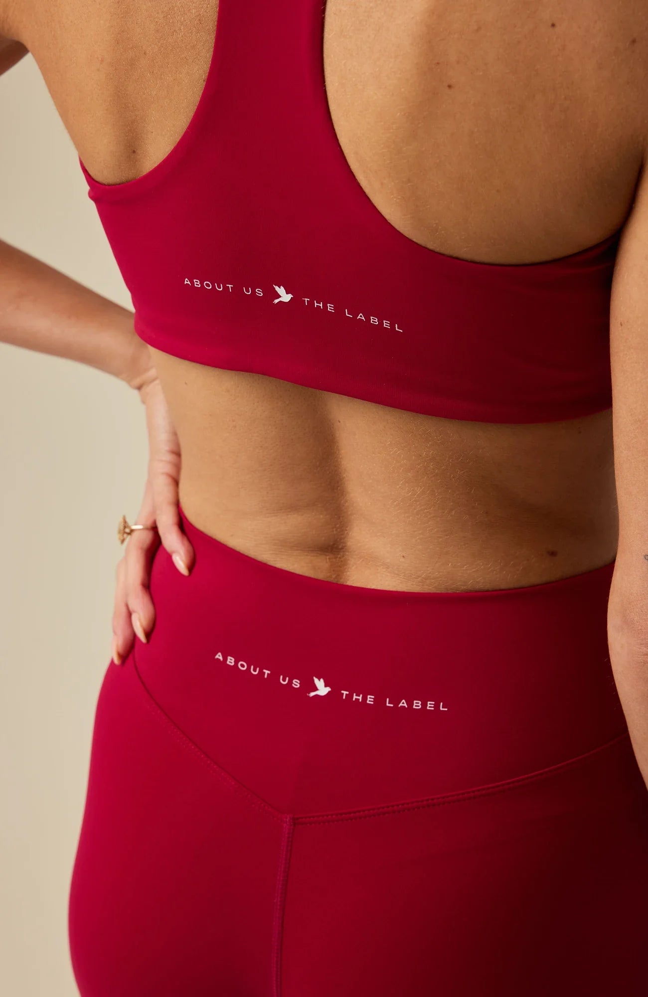 Bloom Ember activewear — fabric detail