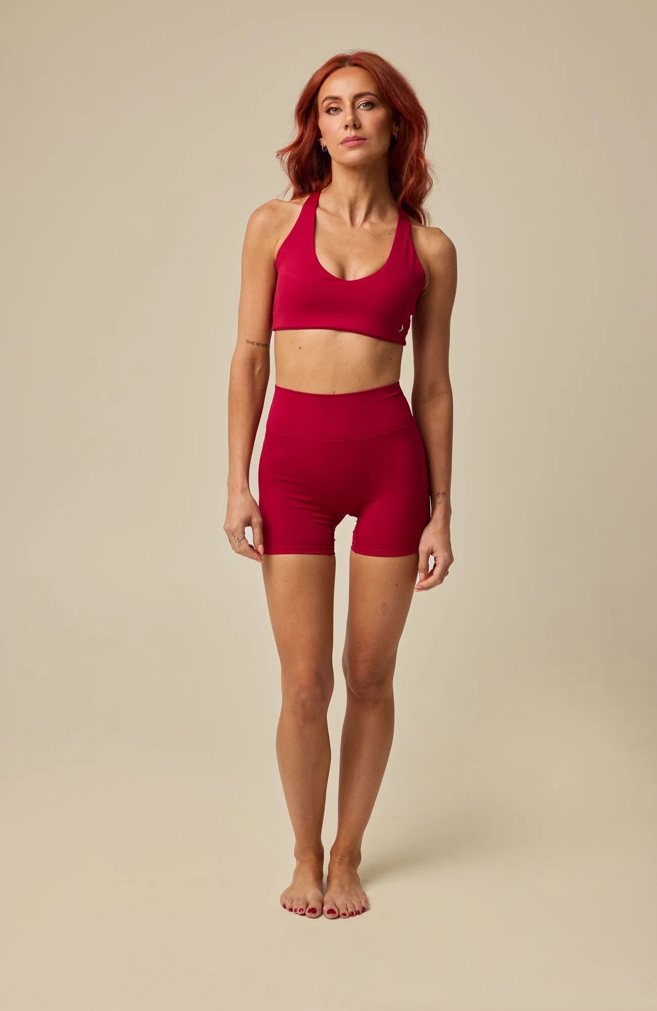 Bloom Ember bra and shorts set — front