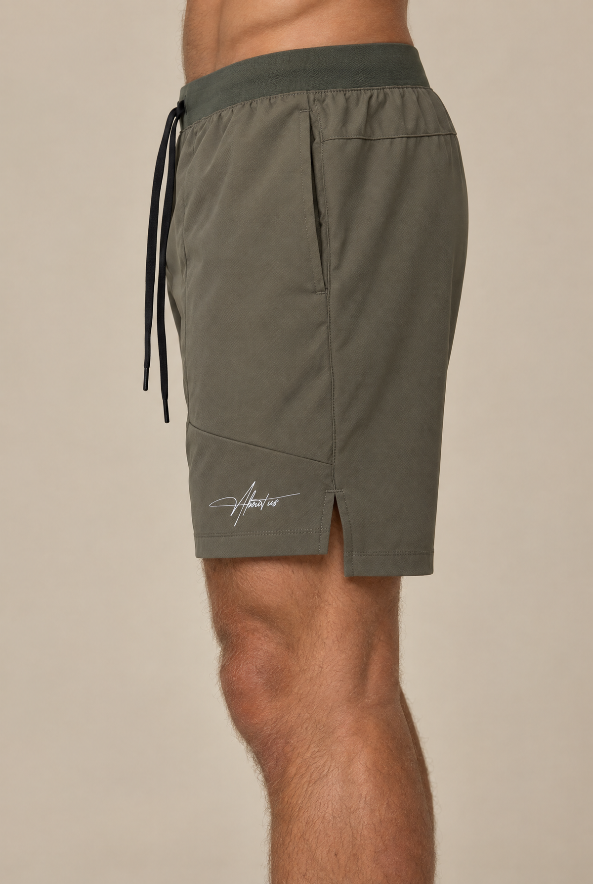 Halo Active Shorts in Green, side