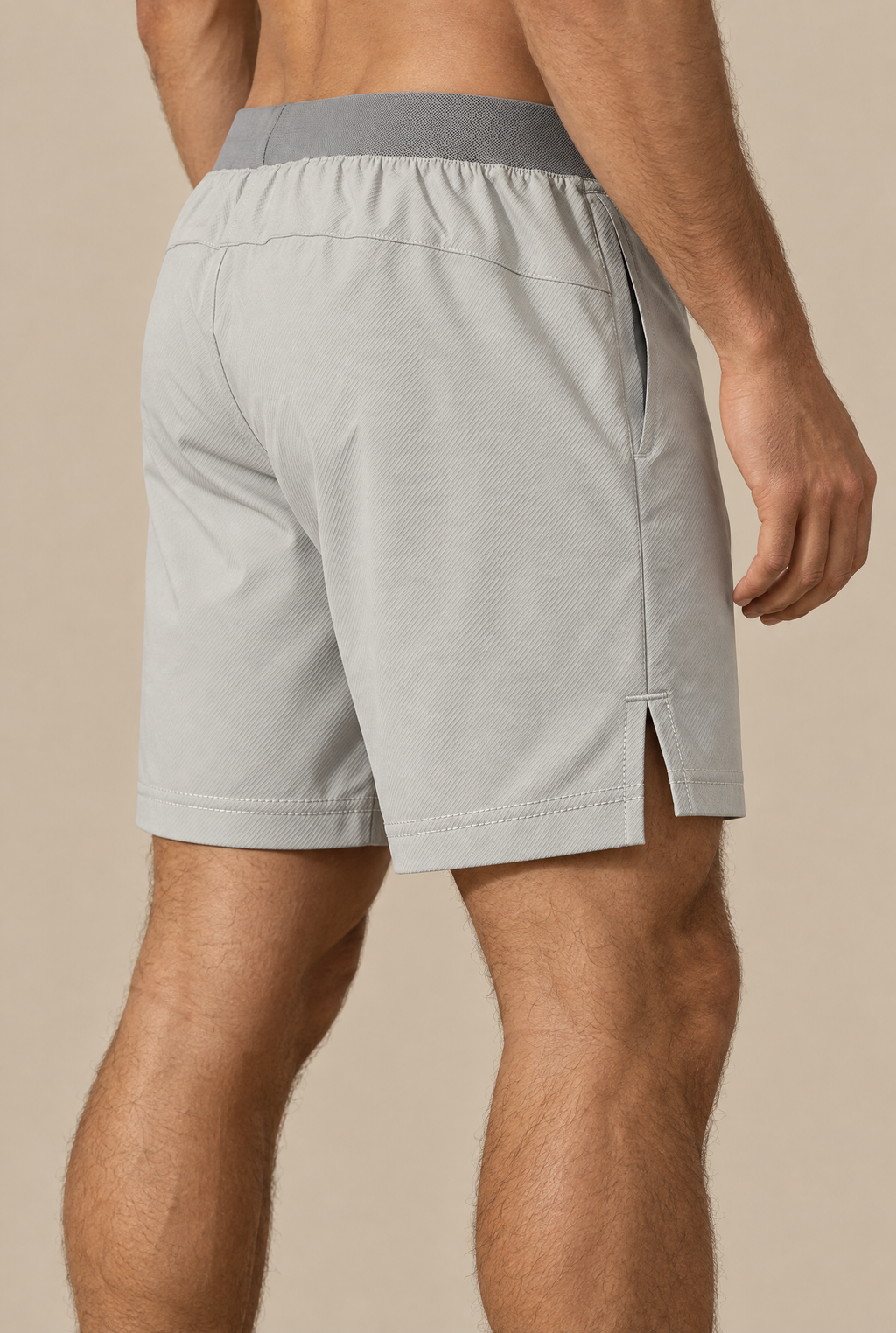 Halo Active Shorts in Grey, back