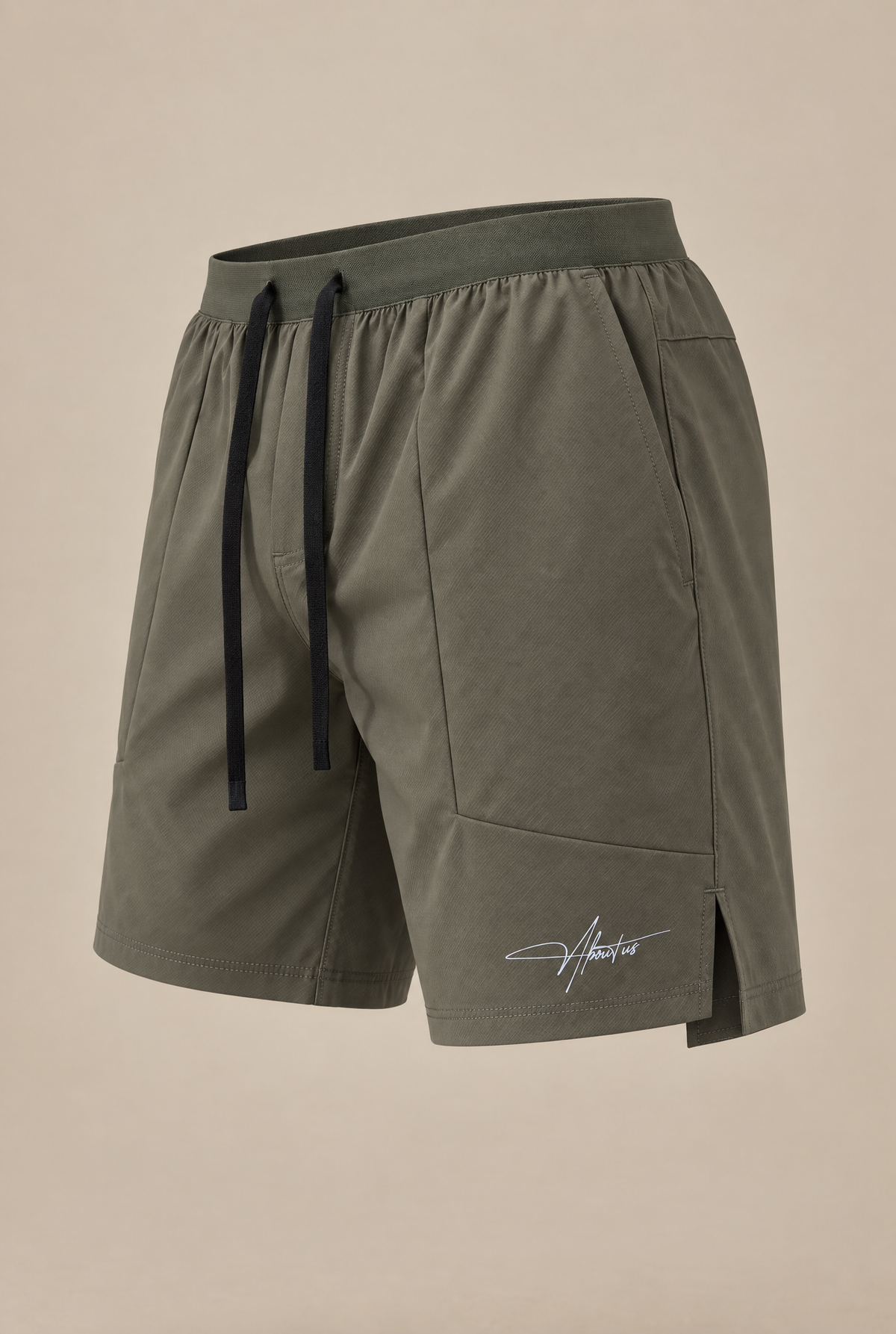 Halo Active Shorts in Green, flat