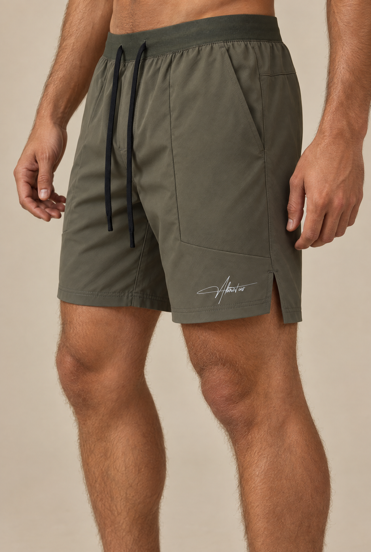 Halo Active Shorts in Green, front
